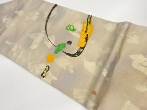 引箔抽象模様名古屋帯